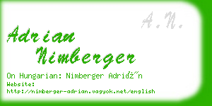 adrian nimberger business card